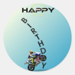 ALLES GUTE ZUM GEBURTSTAG. RUNDER AUFKLEBER