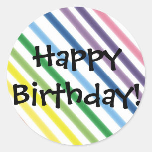 Alles Gute zum Geburtstag! Runder Aufkleber