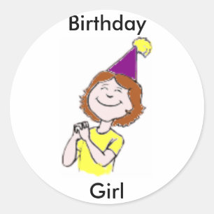 Alles Gute zum Geburtstag ! Runder Aufkleber
