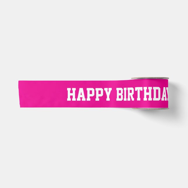 Alles Gute zum Geburtstag Satinband (Vorderseite)