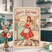 Alles Gute zum Geburtstag Schatz | Retro Pin up
