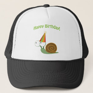 Alles Gute zum Geburtstag! Schnecke Truckerkappe