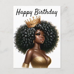 Alles Gute zum Geburtstag schöne Schwester Black G Postkarte