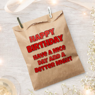 Alles Gute zum Geburtstag Schöne Tage und eine bes Geschenktütchen