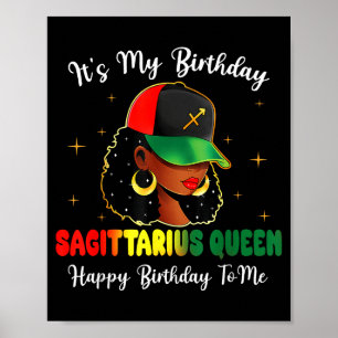 Alles Gute zum Geburtstag Schütze Königin Happy Bi Poster