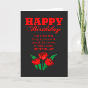 Alles Gute zum Geburtstag Schwägerin Karte