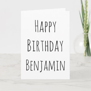 Alles Gute zum Geburtstag Schwarz und Weiß für ihn Feiertagskarte