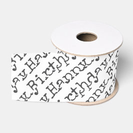 Alles Gute zum Geburtstag Schwarze Moderne Typogra Ripsband