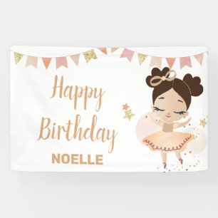 Alles Gute zum Geburtstag! Schwarze Prinzessin Bal Banner