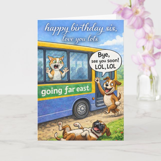Alles Gute zum Geburtstag Schwester de Karte (Orchidee)