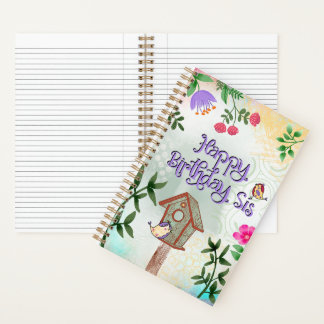 Alles Gute zum Geburtstag Schwester Notizbuch