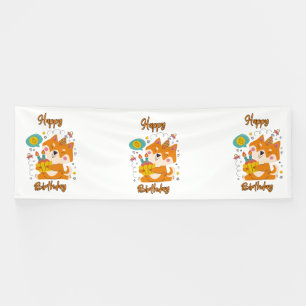 Alles Gute zum Geburtstag Shiba Inu 4x12 Vinyl Ban Banner