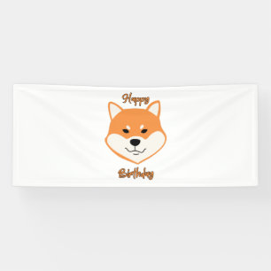 Alles Gute zum Geburtstag Shiba Inu Original 2.5x6 Banner