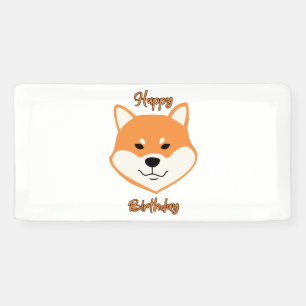 Alles Gute zum Geburtstag Shiba Inu Original 2x1 V Banner