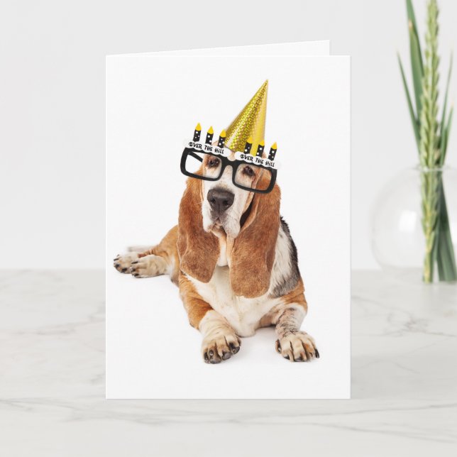 Alles Gute zum Geburtstag Sie alter Hund Karte (Vorderseite)