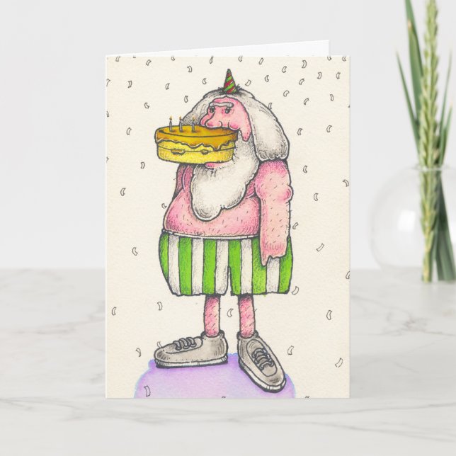 Alles Gute zum Geburtstag Sie Tier Karte (Vorderseite)