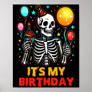 Alles Gute zum Geburtstag Skelett Alles Gute zum G Poster