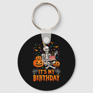 Alles Gute zum Geburtstag Skelett Frohe Halloween Schlüsselanhänger