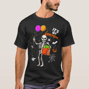 Alles Gute zum Geburtstag Skelett Frohe Halloween  T-Shirt