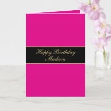 Alles Gute zum Geburtstag Skript Name Pink Schwarz
