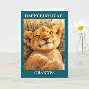 Alles Gute zum Geburtstag Sleepy Lion Card, Karte