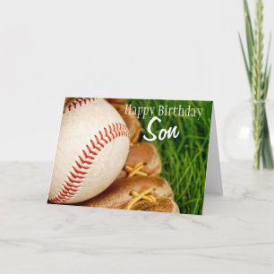 Alles Gute zum Geburtstag Son Baseball mit Mitt Karte
