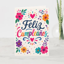 Alles Gute zum Geburtstag Spanish Floral Fiesta Ge