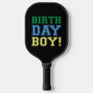 Alles Gute zum Geburtstag! Spaß Party Farbenfrohe Pickleball Schläger