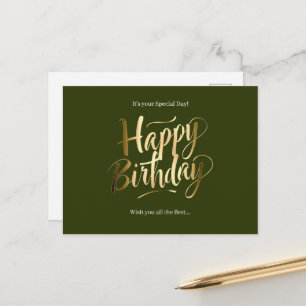 Alles Gute zum Geburtstag Spezialtag Feiertagspostkarte