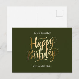 Alles Gute zum Geburtstag Spezialtag Feiertagspostkarte
