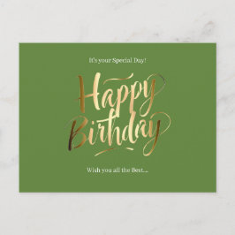 Alles Gute zum Geburtstag Spezialtag Feiertagspostkarte