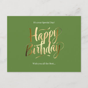 Alles Gute zum Geburtstag Spezialtag Feiertagspostkarte
