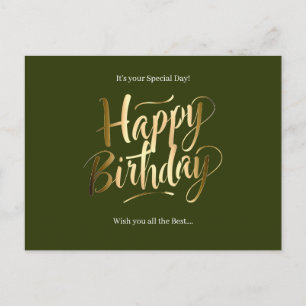 Alles Gute zum Geburtstag Spezialtag Feiertagspostkarte