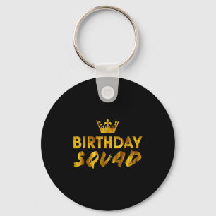 Alles Gute zum Geburtstag Squad König Beste schwar Schlüsselanhänger