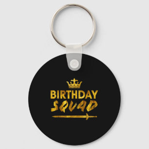 Alles Gute zum Geburtstag Squad König Krone Schwer Schlüsselanhänger
