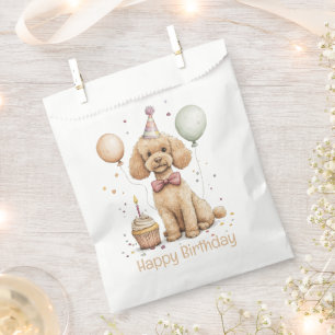 Alles Gute zum Geburtstag Standard Pudel Hund Geschenktütchen