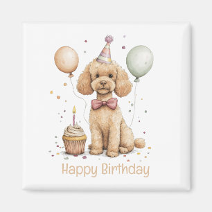 Alles Gute zum Geburtstag Standard Pudel Hund Magnet