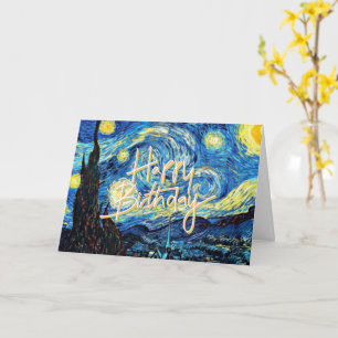 Alles Gute zum Geburtstag, Starry Night Fine Art, Karte