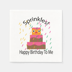 Alles Gute zum Geburtstag Streusel Serviette