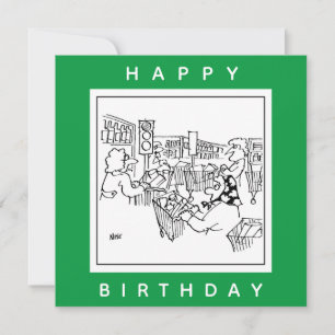 Alles Gute zum Geburtstag Supermarktmitarbeiter Karte