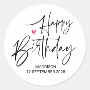 Alles Gute zum Geburtstag Süße Partygeschenke für  Runder Aufkleber