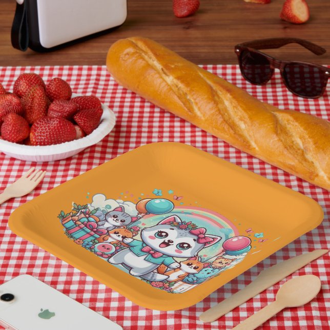 Alles Gute zum Geburtstag, Süsse Pie Pappteller (Picknick)