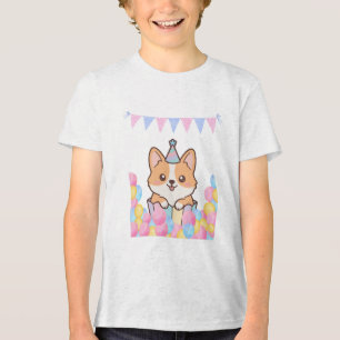 Alles Gute zum Geburtstag Süße Torte und Ballons D Tri-Blend Shirt
