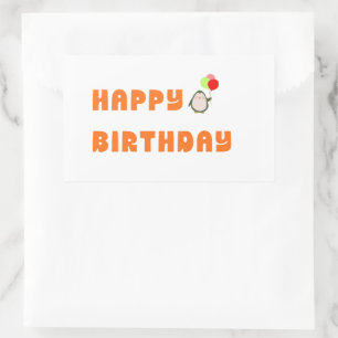 Alles Gute zum Geburtstag Süßer Bunter Aufkleber –