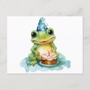 Alles Gute zum Geburtstag Süßer Frosch Postkarte