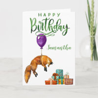 Alles Gute zum Geburtstag Süßer Fuchs Personalisie