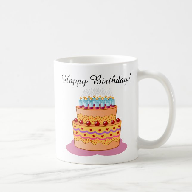 Alles Gute zum Geburtstag! Süßer Tasse (Rechts)