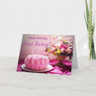 Alles Gute zum Geburtstag Sweet 16 Sechzehnter Geb Karte
