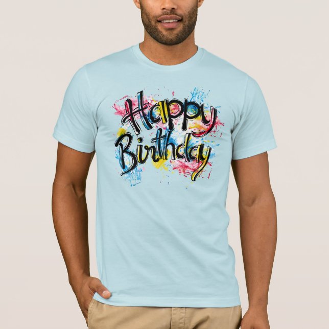 Alles Gute zum Geburtstag T-Shirt (Vorderseite)