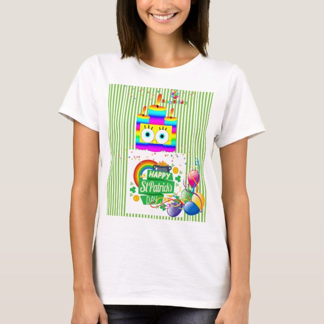 Alles Gute zum Geburtstag T - Shirt St. Patrick's  (Vorderseite)